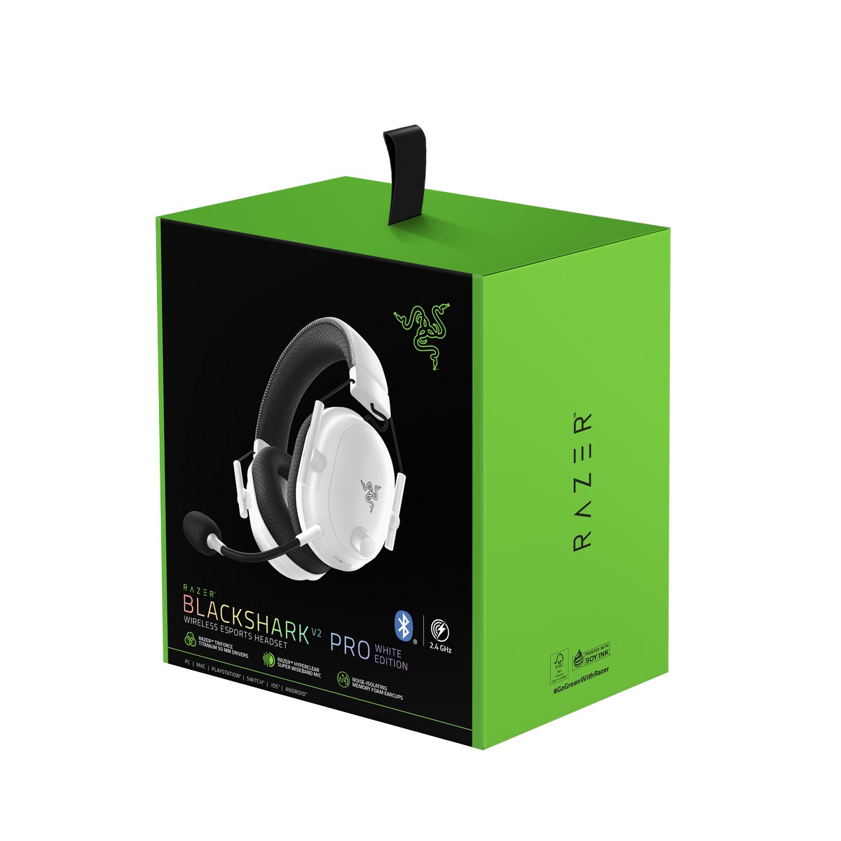 Razer - Razer Blackshark V2 Pro Wireless Gaming Headset - White 2023 Edition (RZ04-04530100-R3M1)