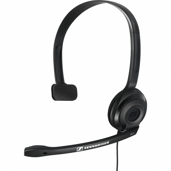 Sennheiser PC 2 CHAT Lightweight Noise cancelling Headset for VoIP and Multimedia, 3.5mm (504194)