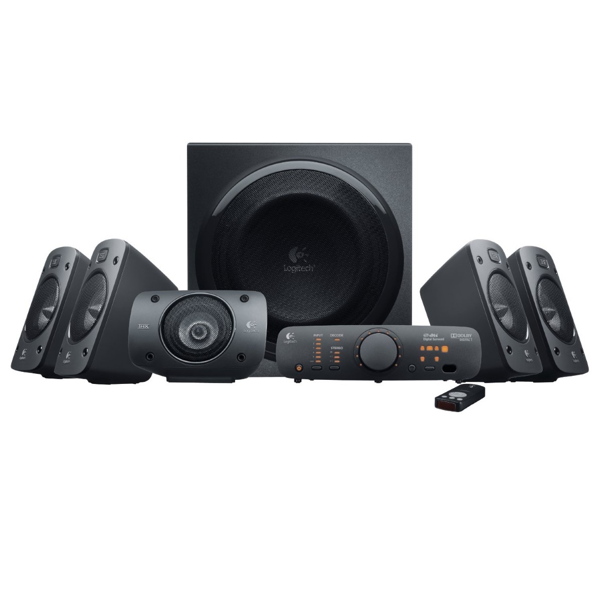 Logitech Z906 5.1 Surround Sound Speaker System - 500W RMS (980-000469)