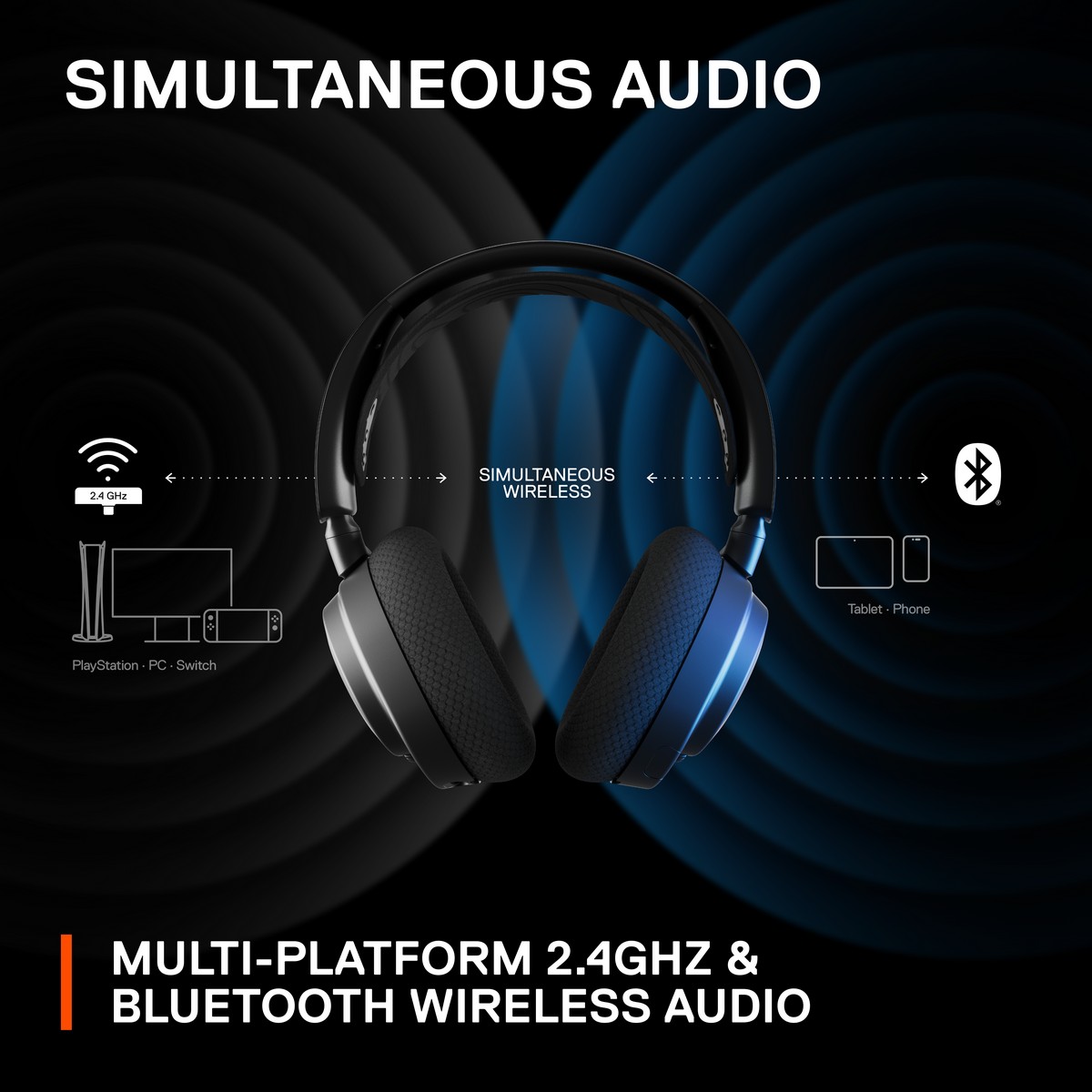 SteelSeries - SteelSeries Arctis Nova 7 Wireless Gaming Headset (61553)