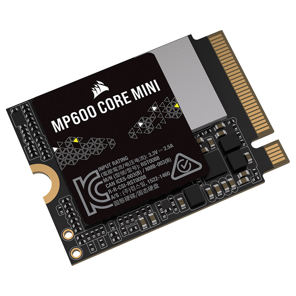 CORSAIR - Corsair Force MP600 CORE Mini 2TB NVMe PCIe 4.0 M.2 2230 Solid State Drive