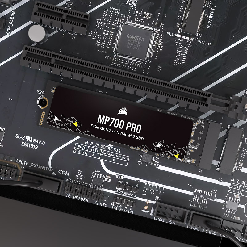 CORSAIR - Corsair Force MP700 PRO 4TB NVMe PCIe 5.0 M.2 Solid State Drive