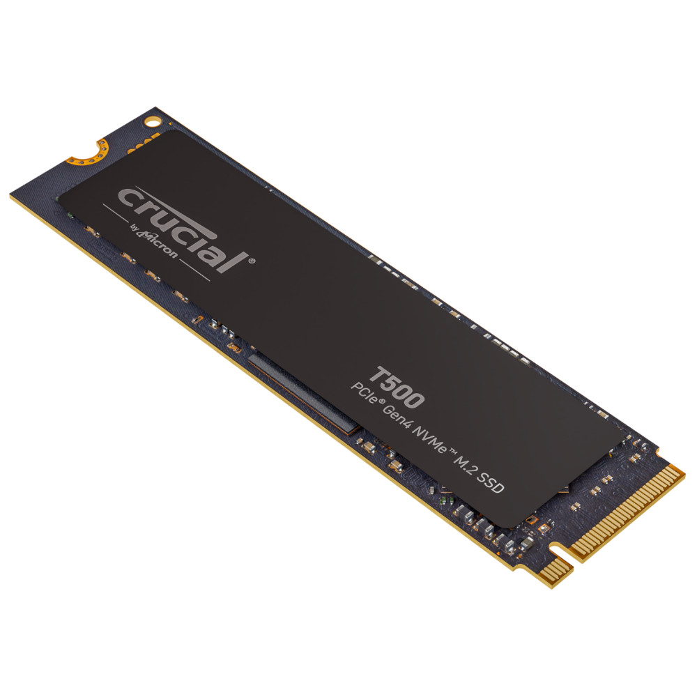 Crucial - Crucial T500 1TB NVMe PCIe Gen4 M.2 Solid State Drive