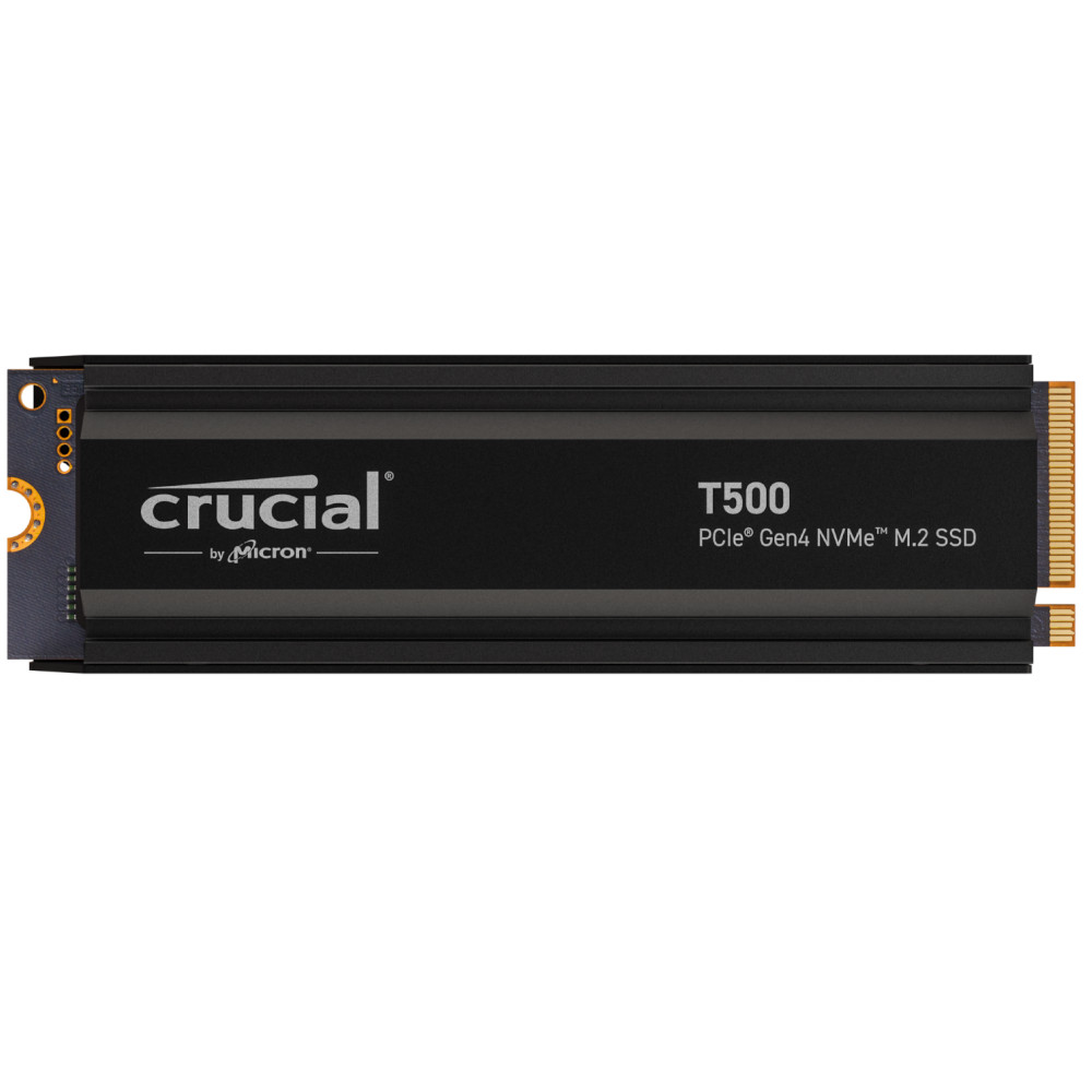 Crucial T500 1TB NVMe PCIe Gen4 M.2 Solid State Drive with Heatsink