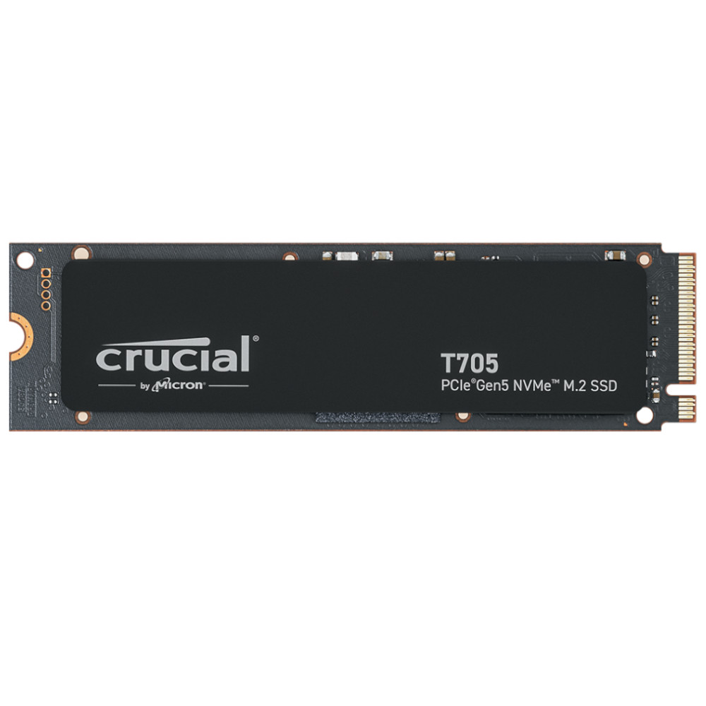 Crucial - Crucial T705 1TB NVMe PCIe Gen5 M.2 Solid State Drive 