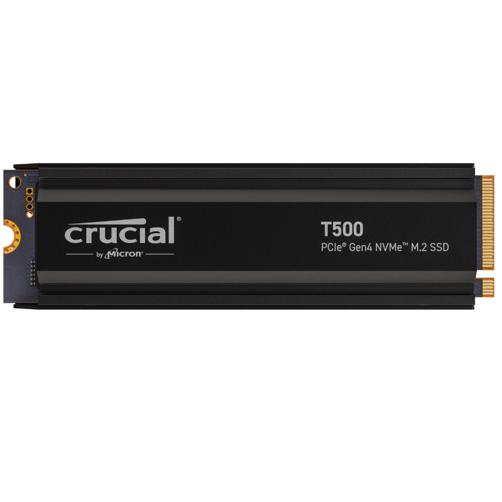 Crucial T500 4TB NVMe PCIe Gen4 M.2 Solid State Drive with Heatsink