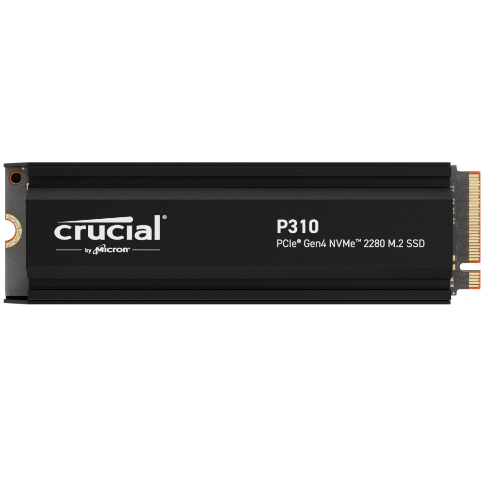 Crucial - Crucial P310 1TB M.2 2280 PCI-e 4.0 NVMe Solid State Drive with Heatsink