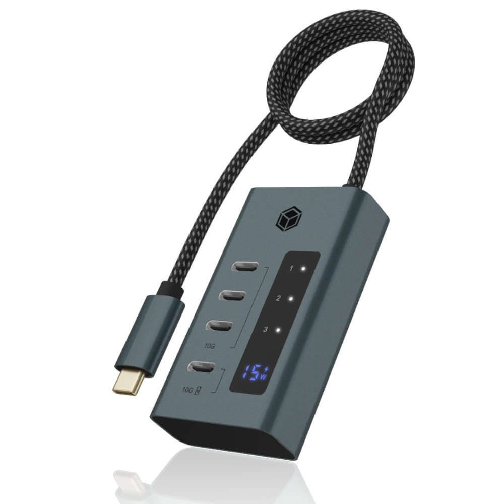 IcyBox 4-port USB 3.2 Gen 2 Type-C® hub