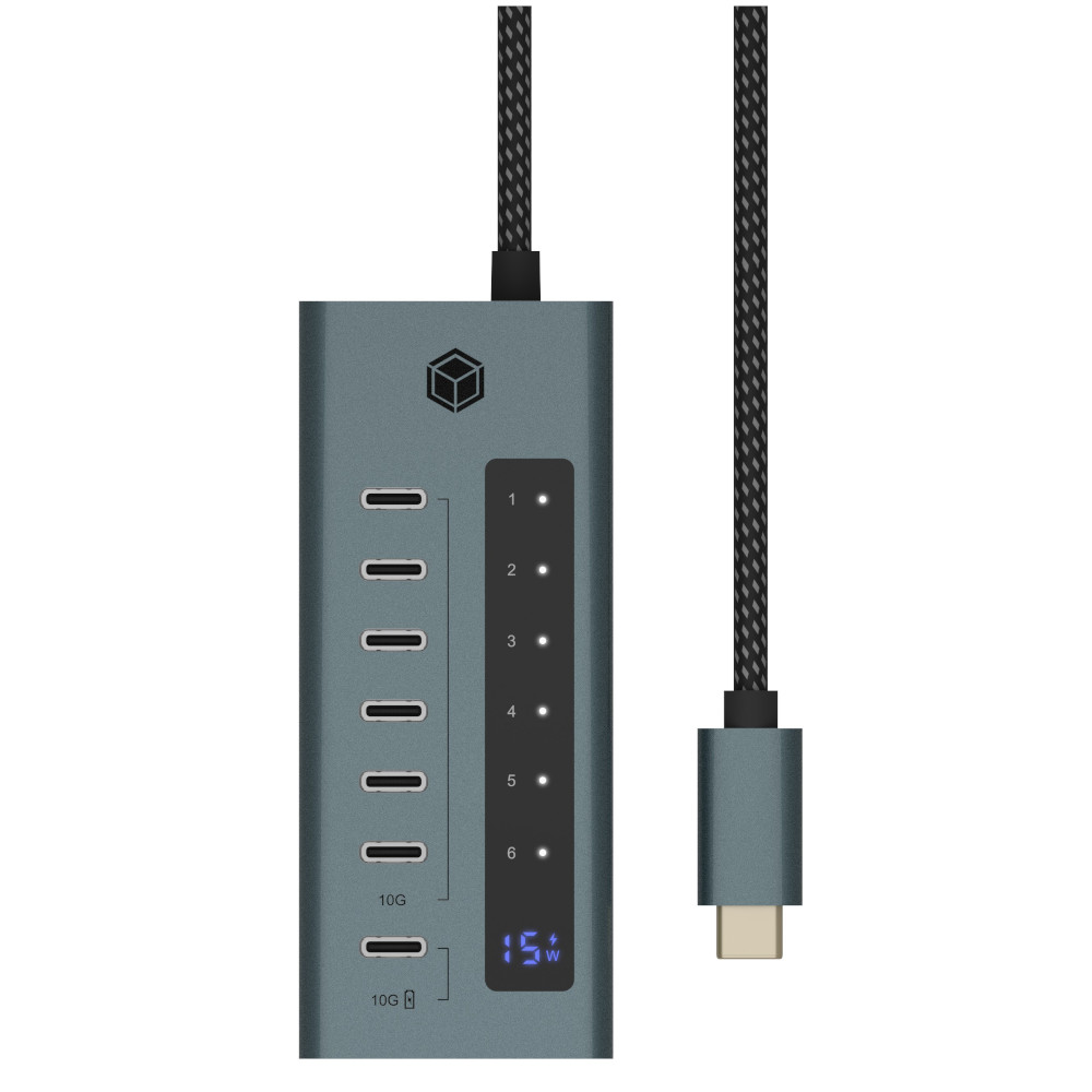 ICY BOX - IcyBox 7-port USB 3.2 Gen 2 Type-C® hub