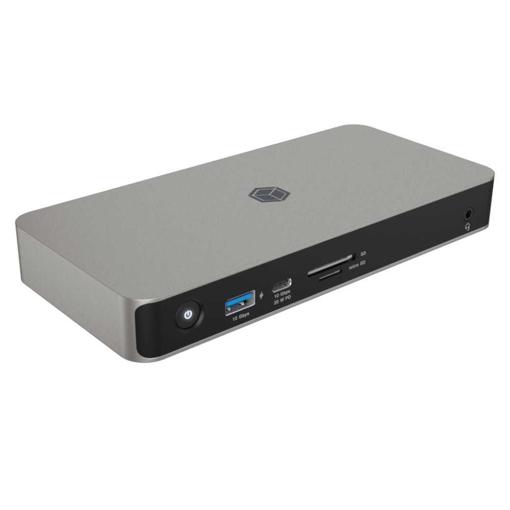 IcyBox 10 in 1 USB4® Type-C® Docking Station with dual video output