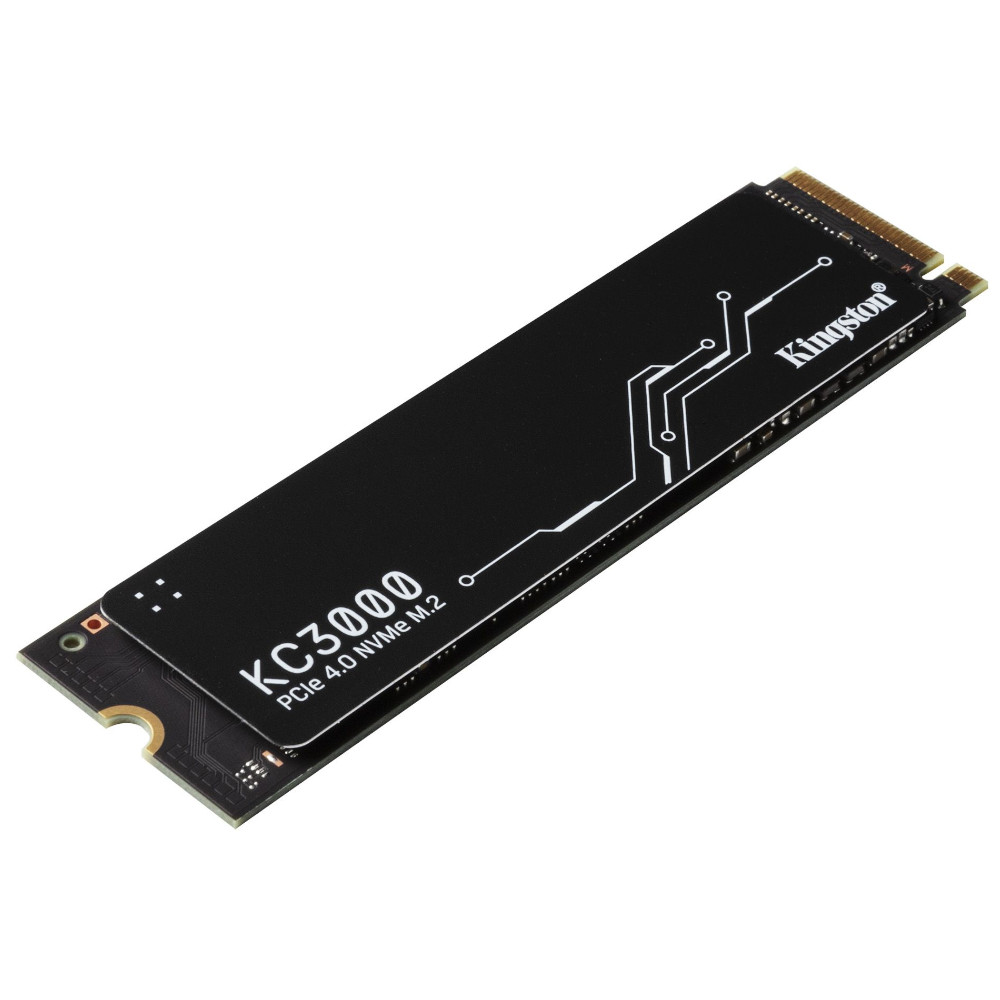 Kingston - Kingston KC3000 512GB PCI-e 4.0 NVMe M.2 Solid State Drive