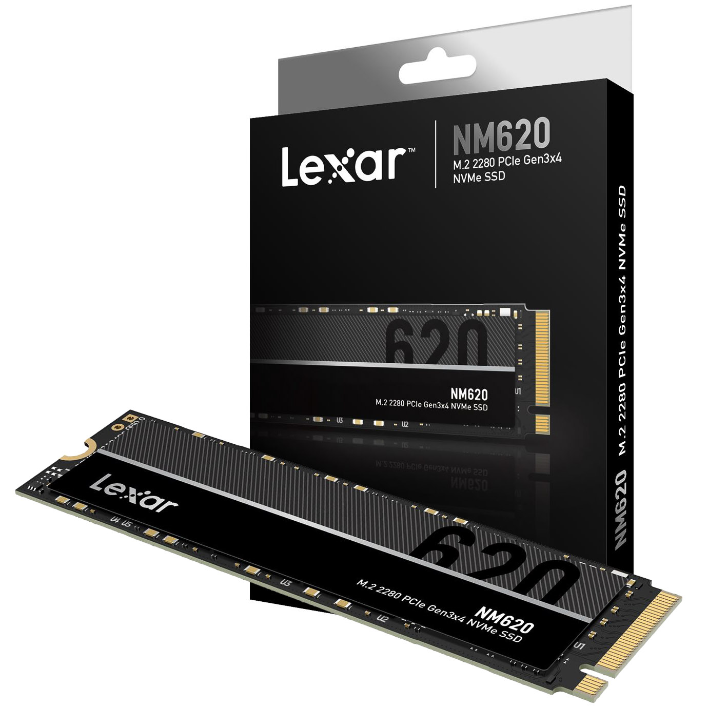 Lexar - Lexar NM620 2TB NVMe PCIe 3.0 M.2 Solid State Drive (LNM620X002T-RNNNG)