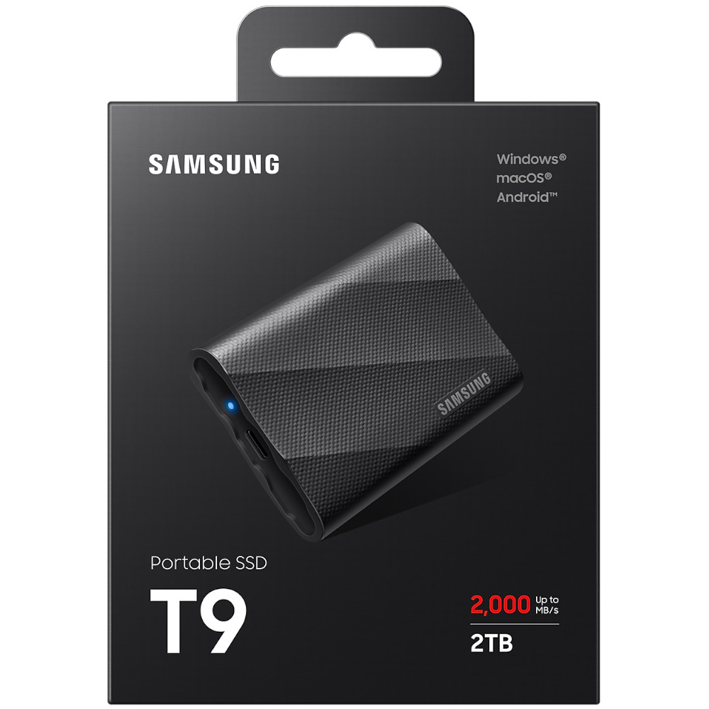 Samsung - Samsung T9 2TB Portable SSD - Black