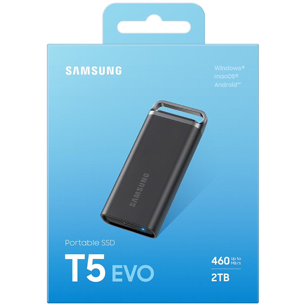 Samsung - Samsung T5 Evo 2TB Portable USB 3.2 Gen 1 SSD - Black