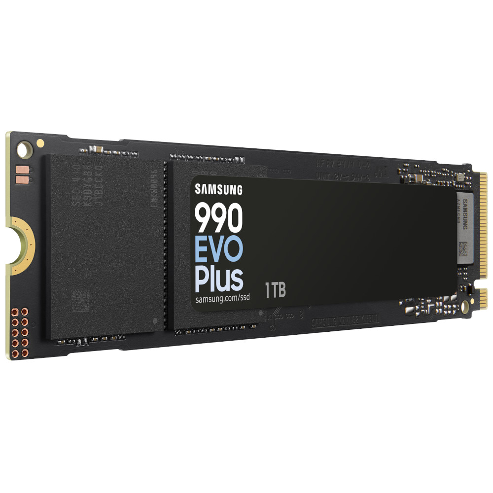 Samsung - Samsung 990 Evo PLUS 1TB M.2 2280 PCI-e 4.0 / 5.0 Hybrid NVMe Solid State Drive