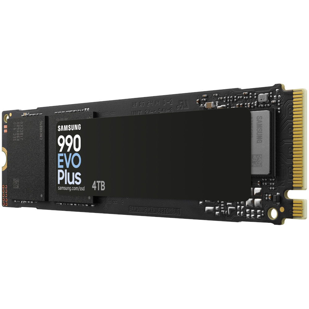 Samsung - Samsung 990 Evo PLUS 4TB M.2 2280 PCI-e 4.0 / 5.0 Hybrid NVMe Solid State Drive