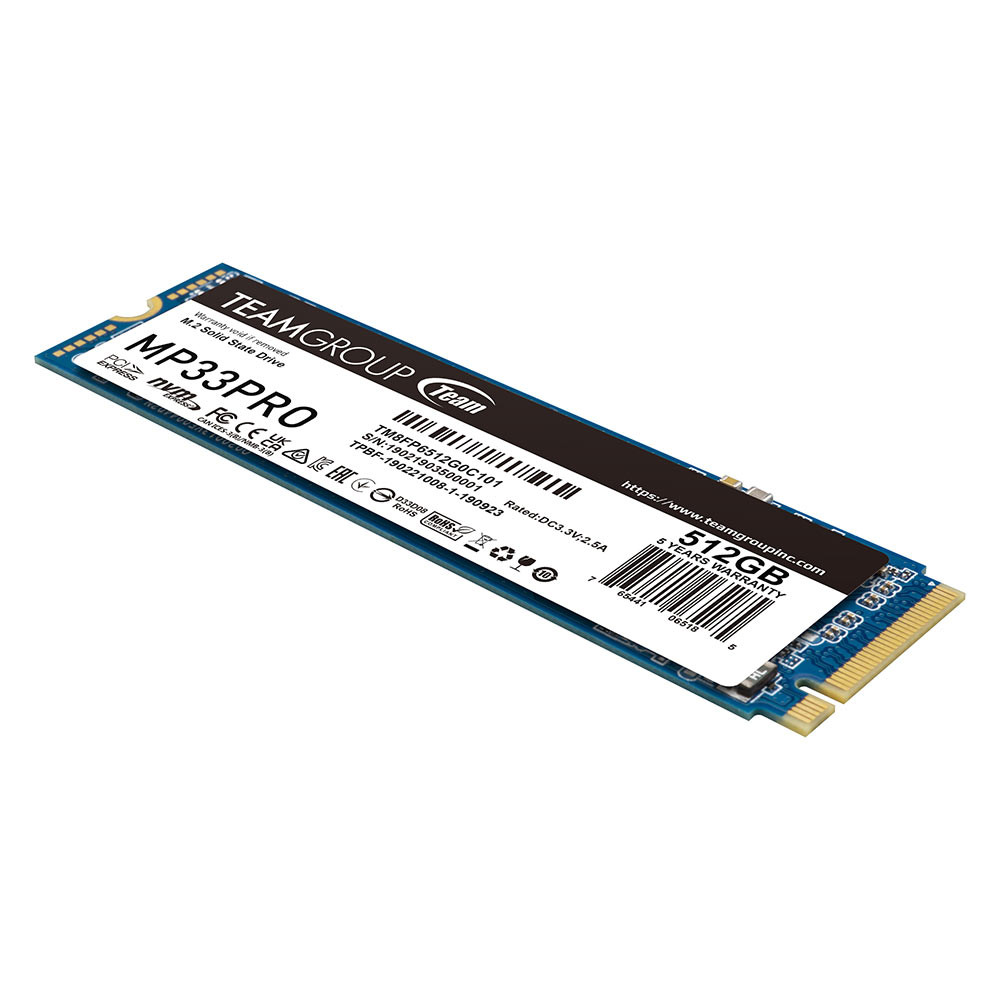 Team Group - Team Group MP33 PRO 512GB SSD M.2 2280 NVME PCI-E Gen3 Solid State Drive