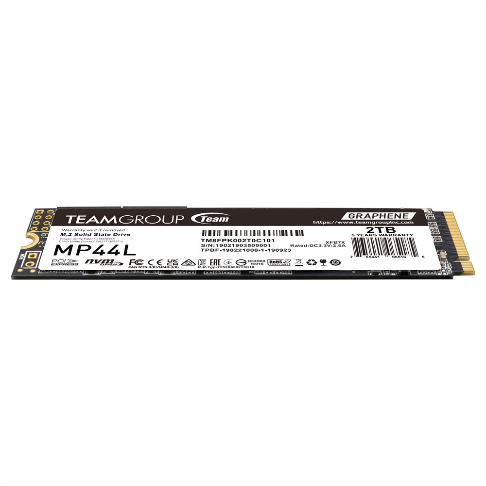 Team Group - Team Group MP44L 2TB SSD M.2 2280 NVME PCI-E Gen4 Solid State Drive