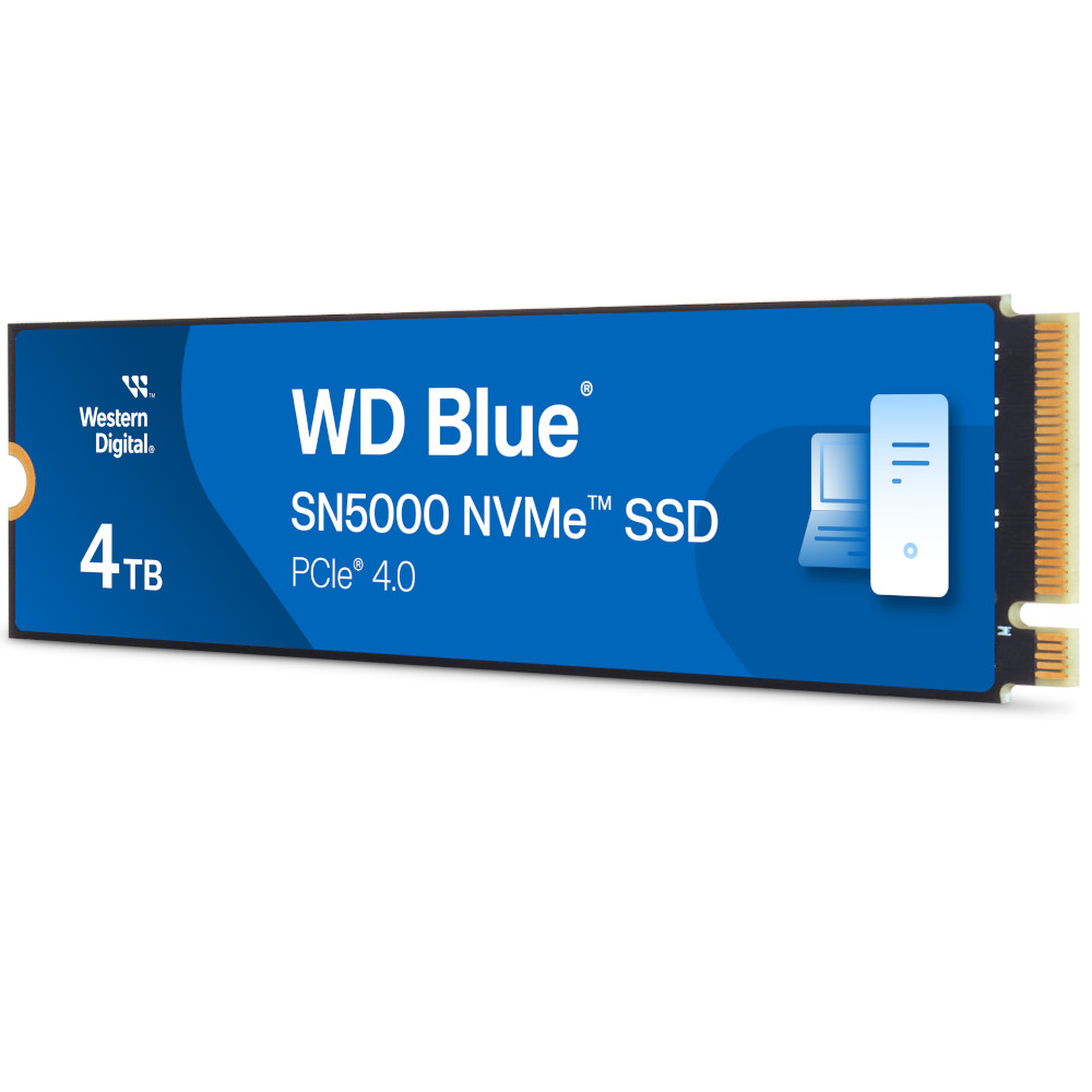 WD - WD Blue SN5000 4TB SSD NVME M.2 2280 PCIe Gen4 Solid State Drive