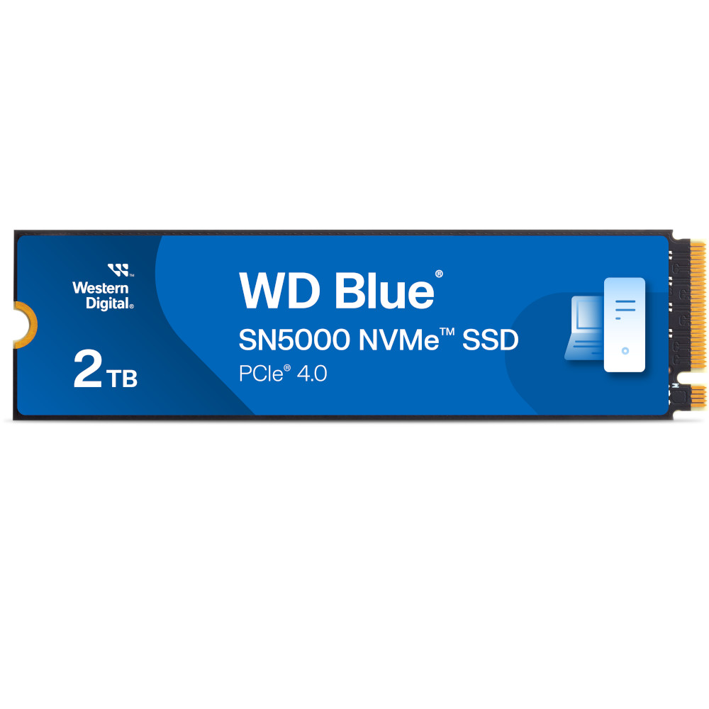 WD - WD Blue SN5000 2TB SSD NVME M.2 2280 PCIe Gen4 Solid State Drive