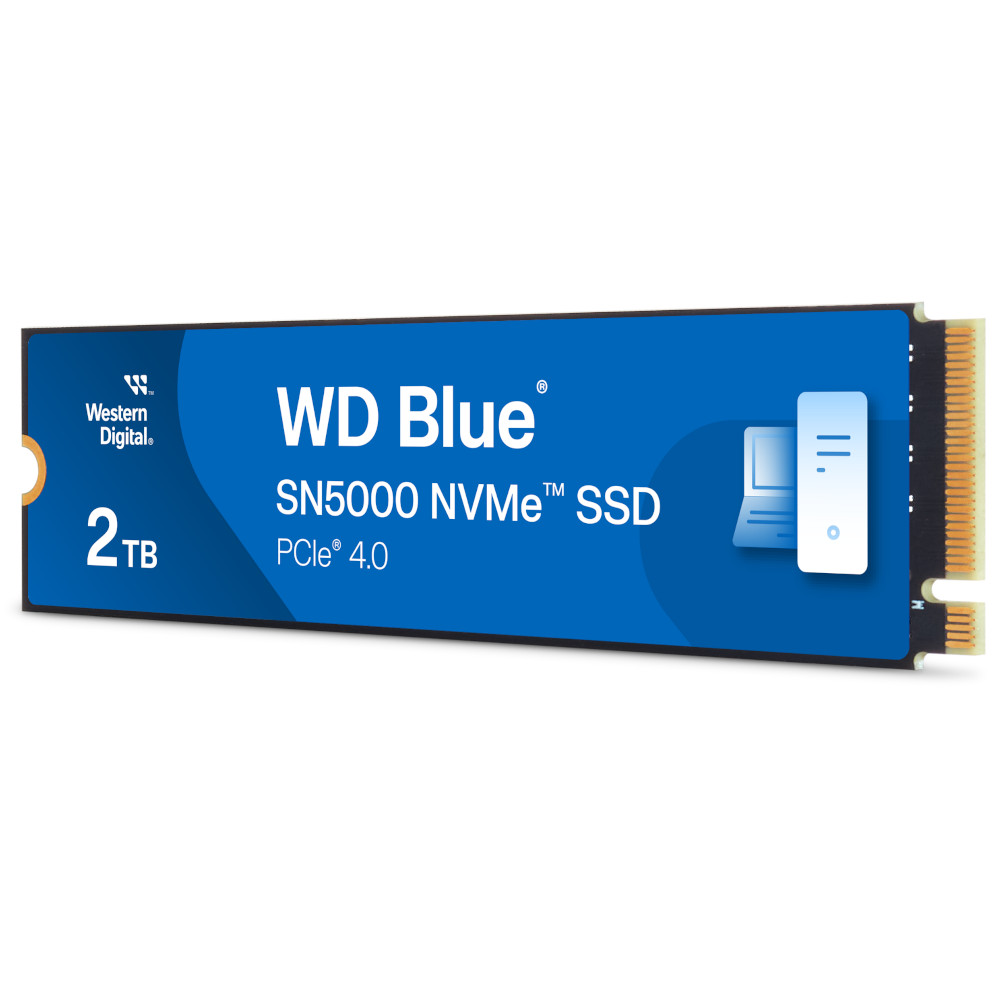 WD - WD Blue SN5000 2TB SSD NVME M.2 2280 PCIe Gen4 Solid State Drive