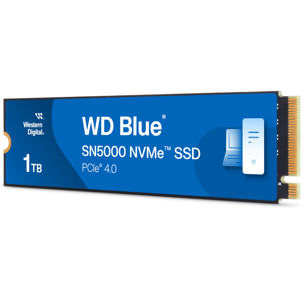 WD - WD Blue SN5000 1TB SSD NVME M.2 2280 PCIe Gen4 Solid State Drive