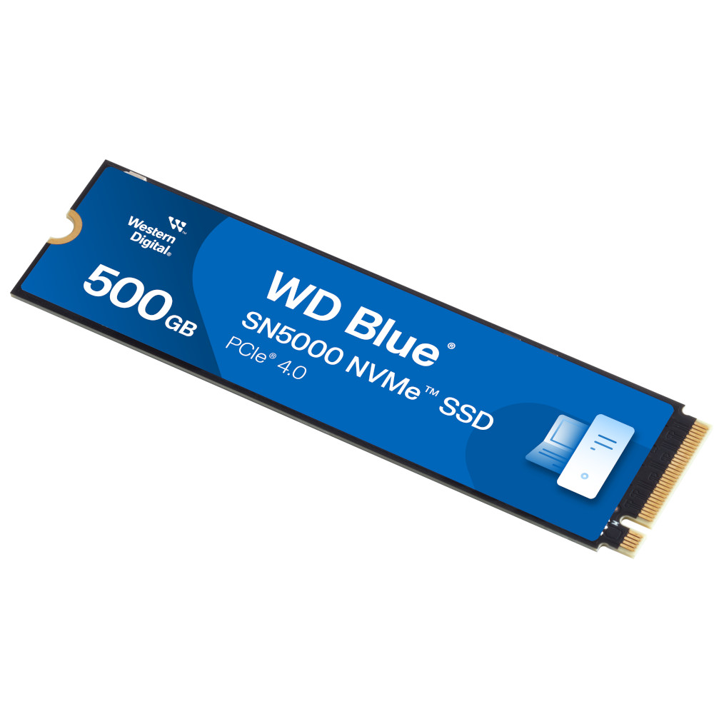 WD - WD Blue SN5000 500GB SSD NVME M.2 2280 PCIe Gen4 Solid State Drive