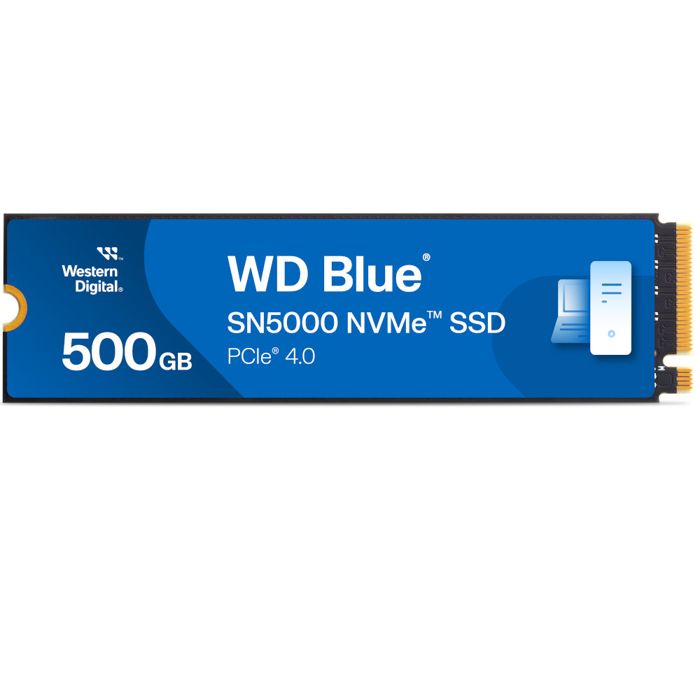 WD Blue SN5000 500GB SSD NVME M.2 2280 PCIe Gen4 Solid State Drive