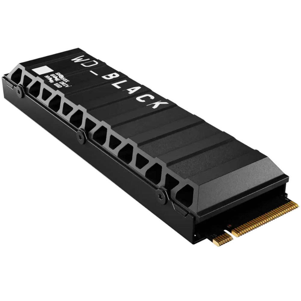 WD - WD Black SN850X 4TB SSD M.2 2280 NVME PCIe 4.0 Solid State Drive with Heatsink