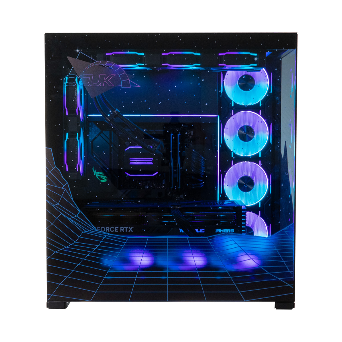 TechForge - TechForge Synthwave - Intel Core Ultra 9 285K, RTX 4080 Super Vaporwave Inspired Modded Gaming PC