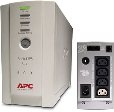 B Grade APC Back-UPS CS 500VA 230V Stand Alone UPS (BK500EI)