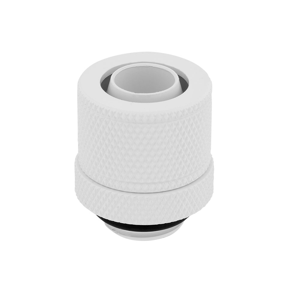 CORSAIR - Corsair Hydro X Series XF White Compression 10/13mm (3/8" / 1/2") ID/OD Fittings - Four Pack