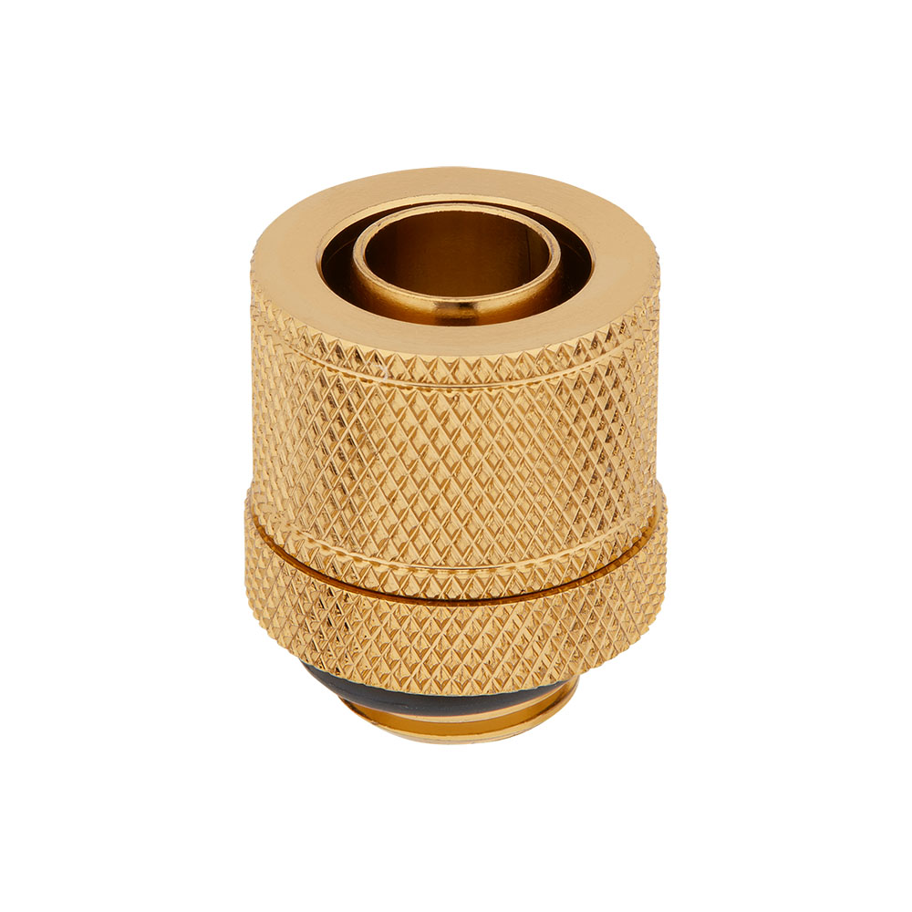CORSAIR - Corsair Hydro X Series XF Gold Compression 10/13mm (3/8" / 1/2") ID/OD Fittings - Four Pack