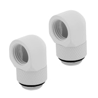 Photos - Computer Cooling Corsair Hydro X Series 90° Rotary Adapter Dual Pack - White (CX-90 