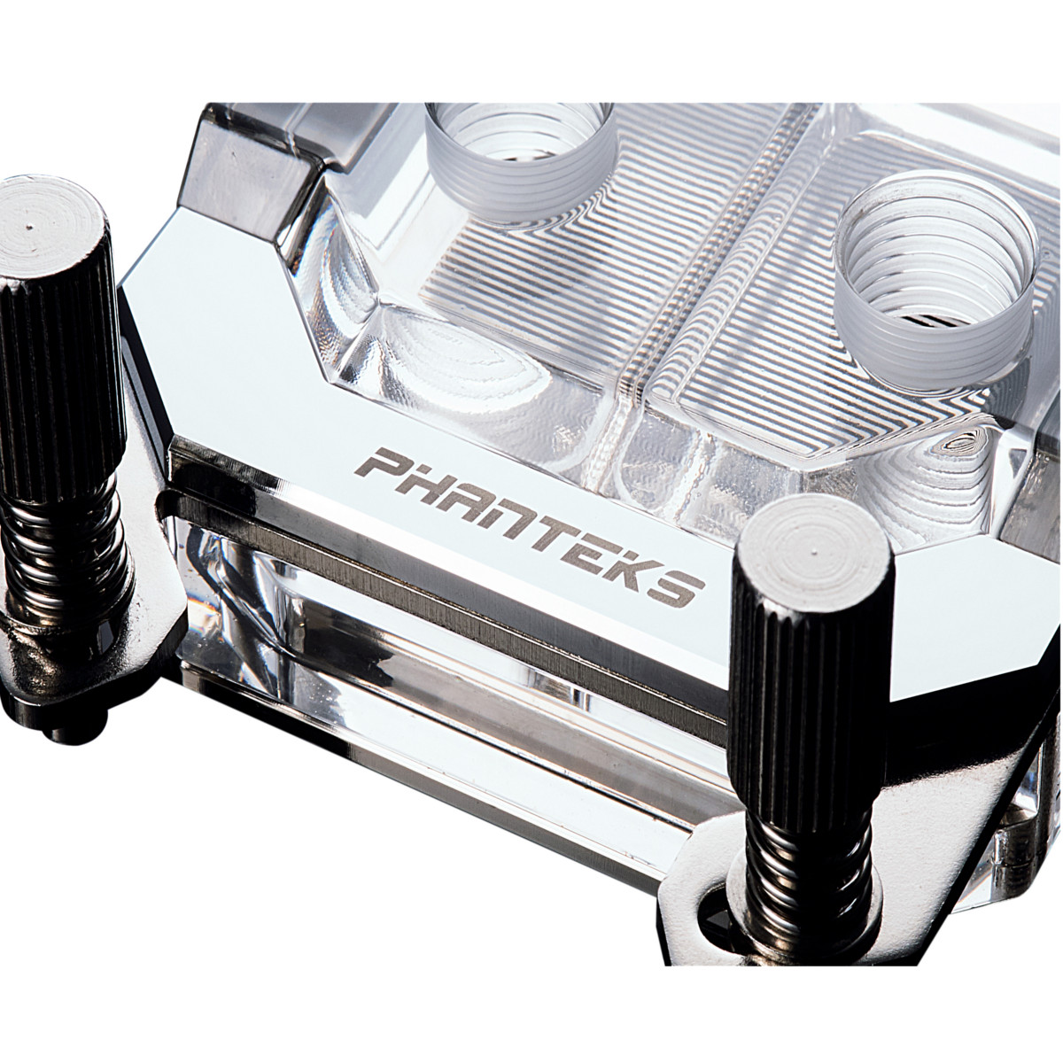 Phanteks - Phanteks Glacier C350A CPU Water Block Acrylic Cover RGB LED - Chrome