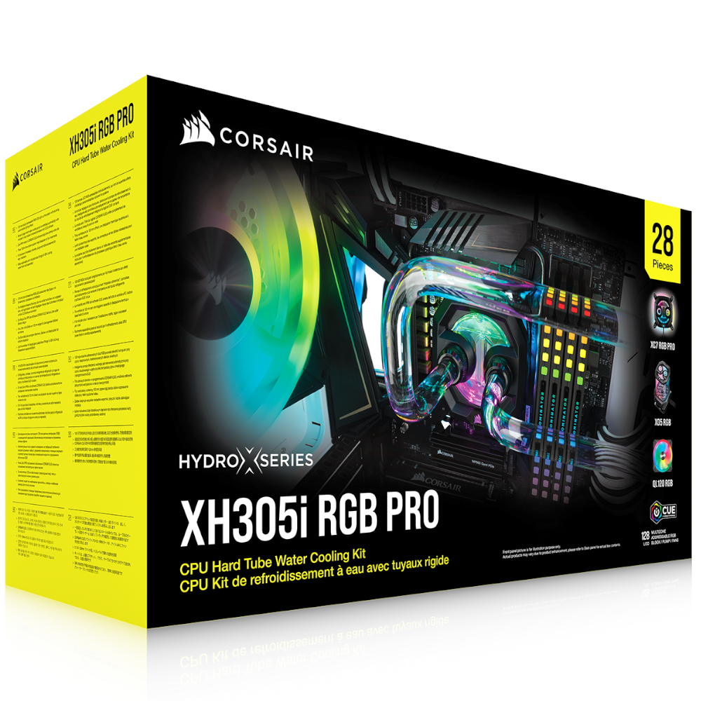 CORSAIR - Corsair Hydro X Series iCUE XH305i RGB PRO 360mm CPU Custom Cooling Kit