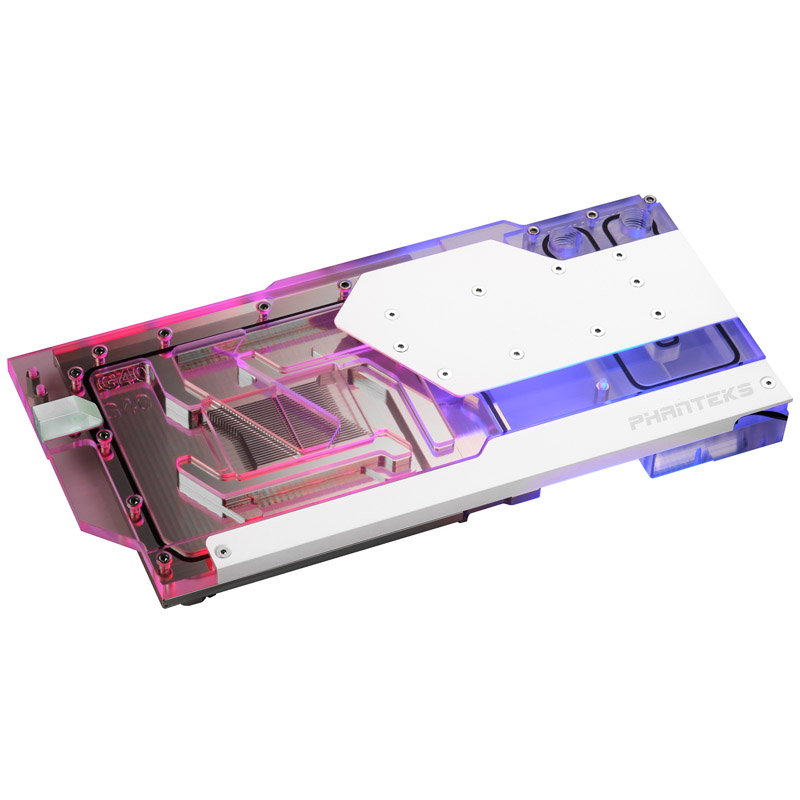 Phanteks Glacier G40 4090 ASUS Graphics Card Water Block with Back Plate - White