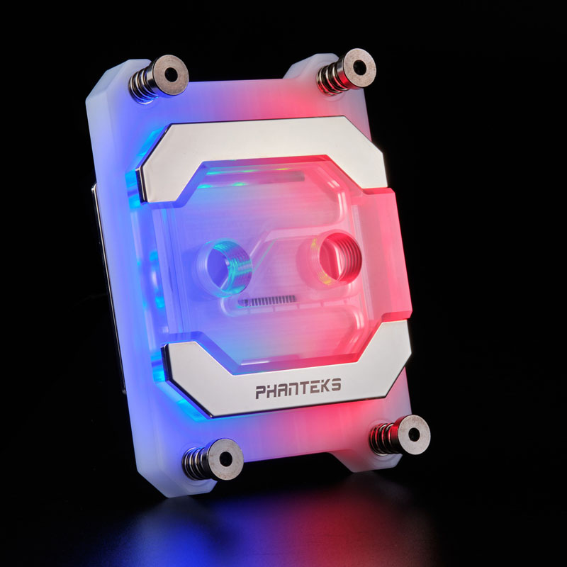 Phanteks - Phanteks Glacier C370A AMD CPU Water Block Acrylic Cover RGB LED - White