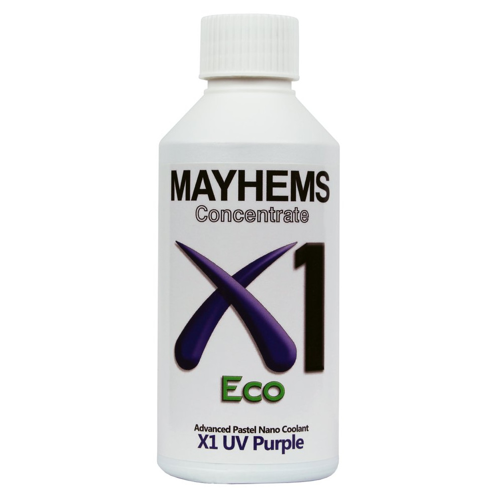 Mayhems - PC Coolant - X1 Concentrate - Eco Friendly Series, UV Fluorescent,  250 ml, Purple