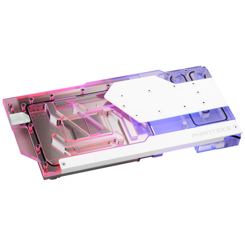 Phanteks Glacier G40 4080 ASUS Graphics Card Water Block with Back Plate - White