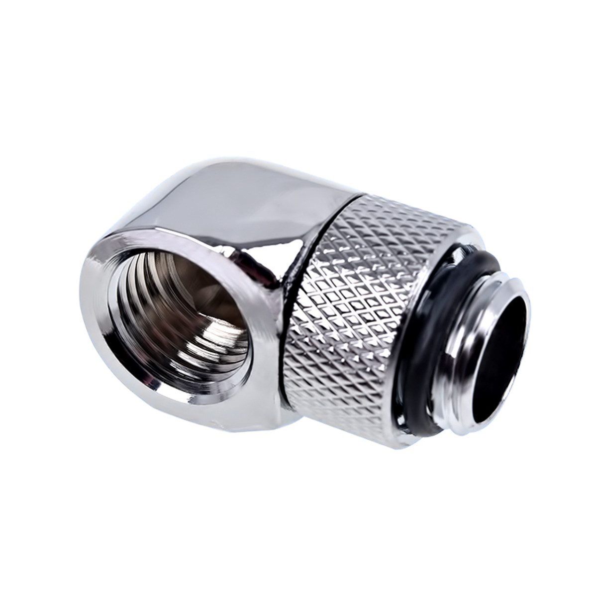 Alphacool - Alphacool Eiszapfen 90 Degree Angled Rotary Fitting -  Chrome