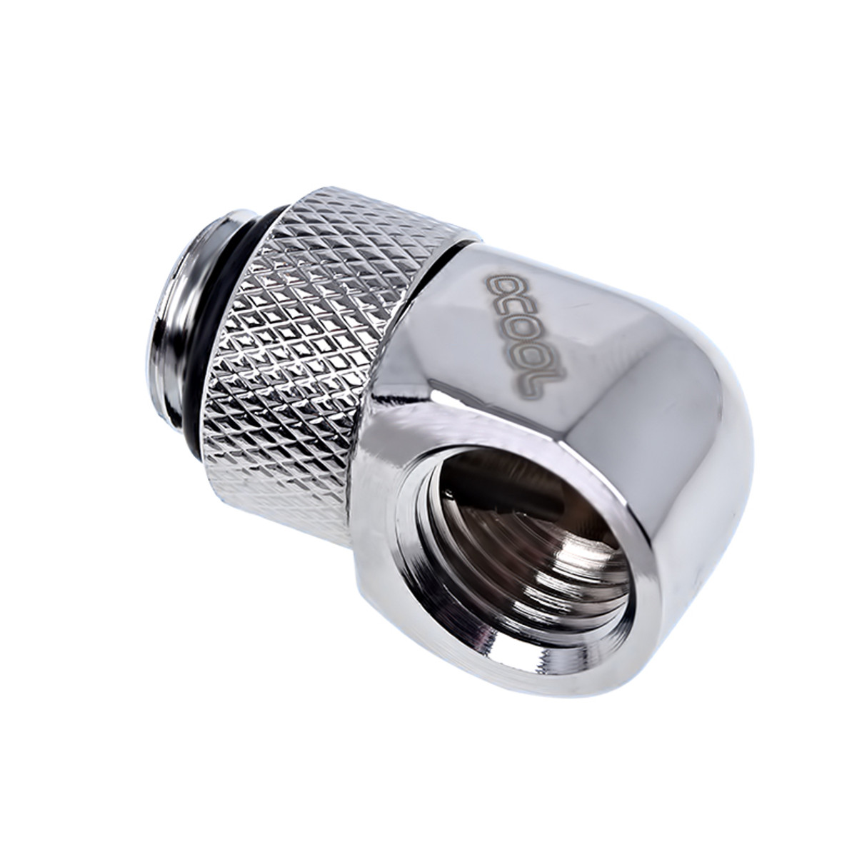 Alphacool Eiszapfen 90 Degree Angled Rotary Fitting -  Chrome