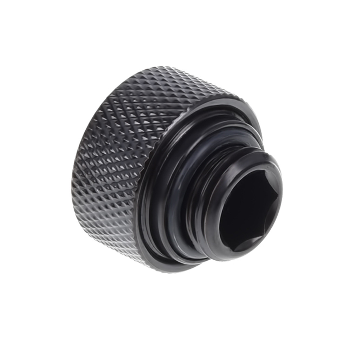 Alphacool - Alphacool Eiszapfen 13mm Deep Black Hard Tube Compression Fittings - Six Pack