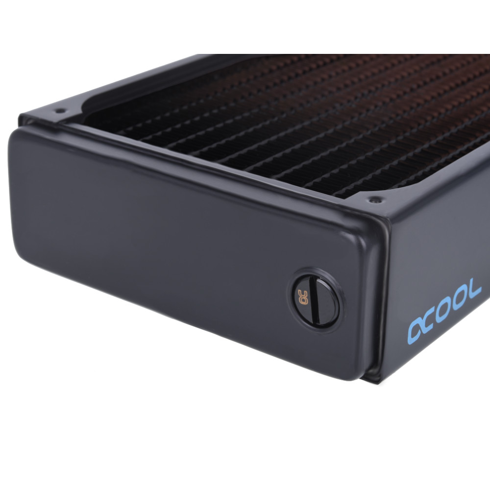 Alphacool - Alphacool NexXxoS XT45 Full Copper 240mm Dual Fan Water Cooling Radiator V2 - Black