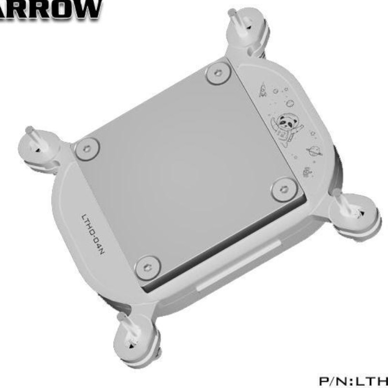 Barrow - Barrow Acrylic Kepler RGB Intel 115x / 1700 CPU Waterblock - White
