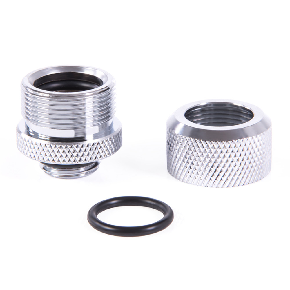 Alphacool - Alphacool Eiszapfen 14mm Chrome Hard Tube Compression Fitting - Six Pack