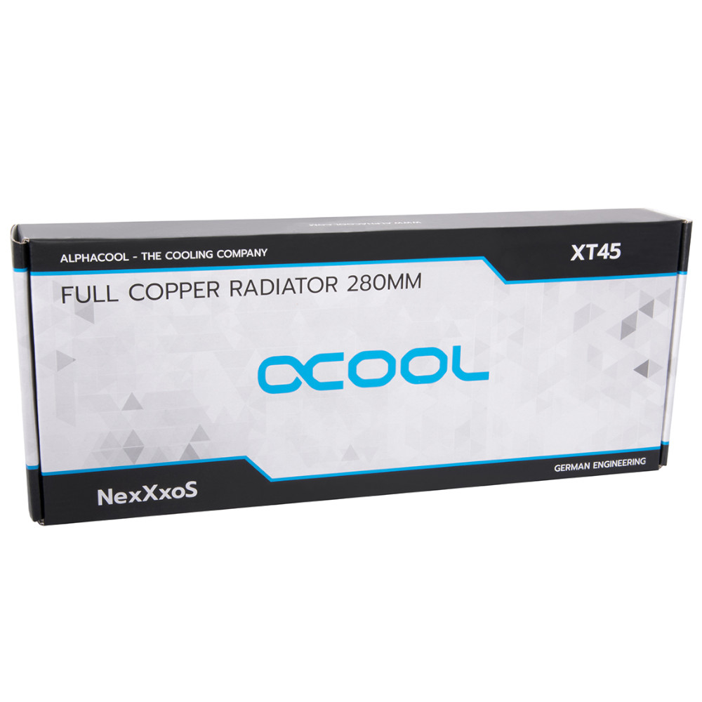 Alphacool - Alphacool NexXxoS XT45 Full Copper 280mm Dual Fan Water Cooling Radiator V2 - White