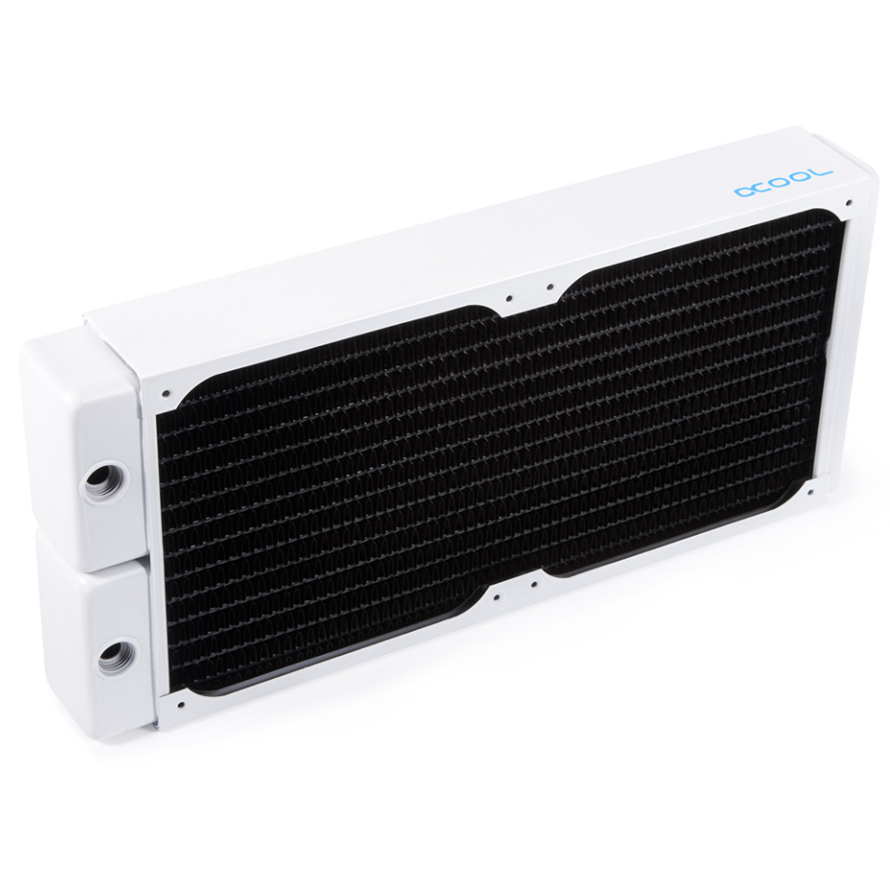Alphacool - Alphacool NexXxoS XT45 Full Copper 280mm Dual Fan Water Cooling Radiator V2 - White