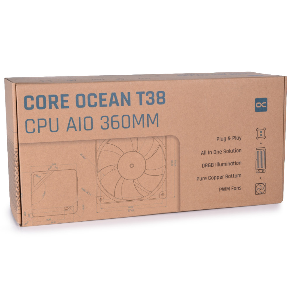Alphacool - Alphacool Core Ocean T38 CPU Water Cooler - 360mm