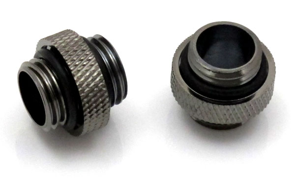 XSPC - XSPC G1/4" 5mm Male to Male Fitting (Black Chrome)